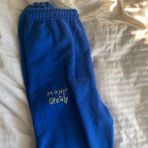 Mostly Ghostly Blue Sweatpants